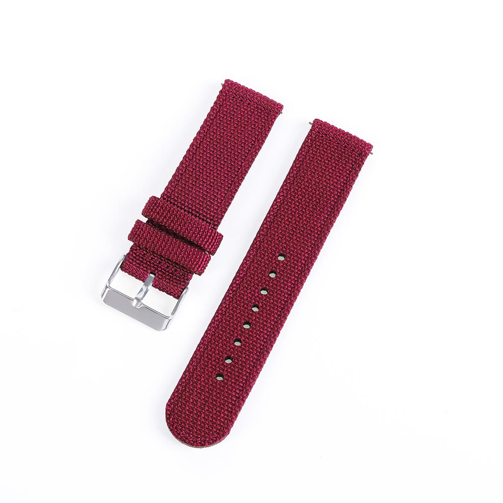 Genuine Watch Band Premium Two Sided Sailcloth Nylon Strap Quick Release for Casio Bracelet 18mm 20mm 22mm 24mm Sport Wristbelt