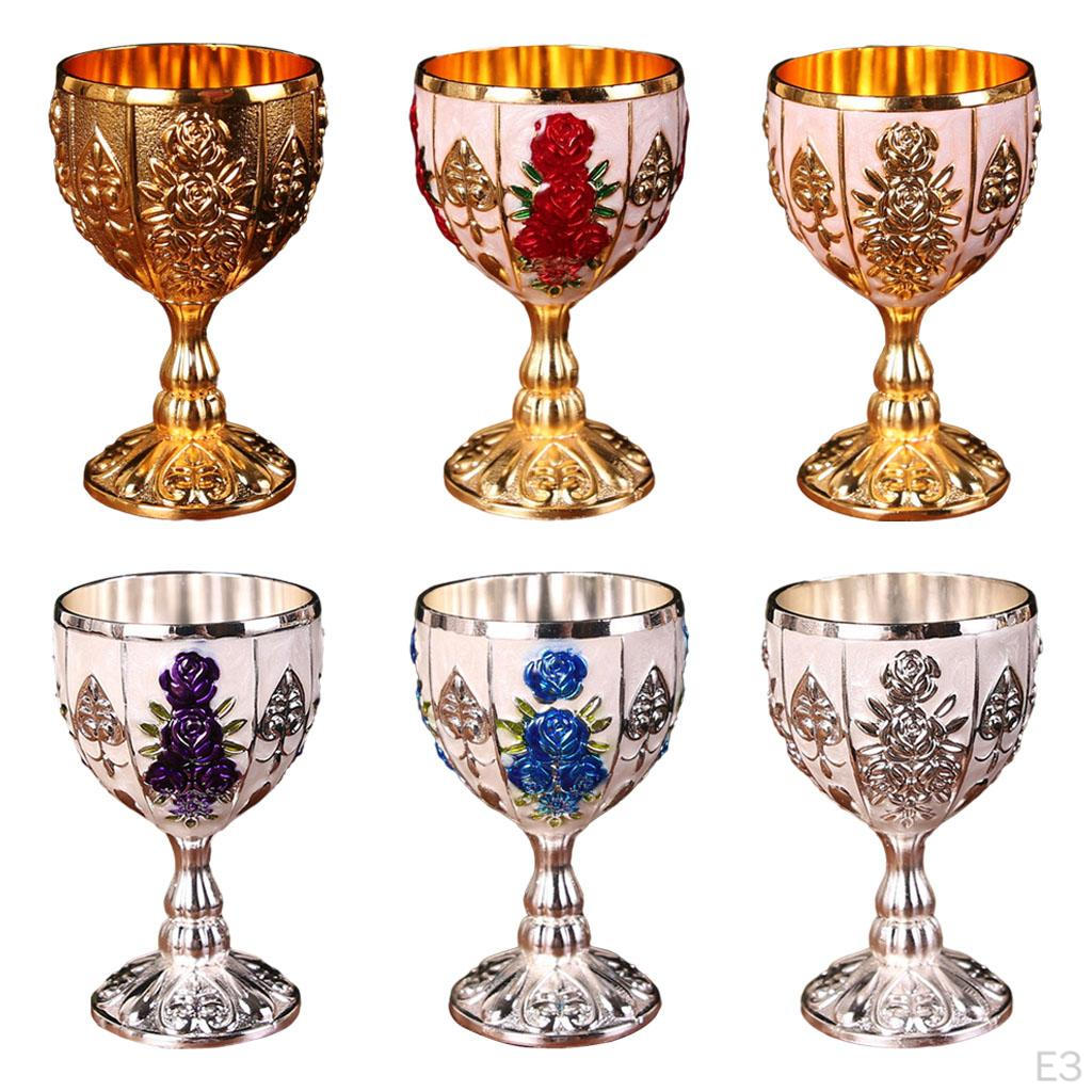 Goblet Embossed Cup Elegnt Drink
