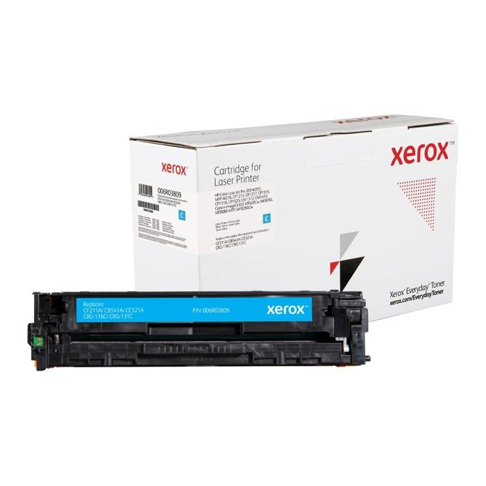 Toner Compatible - Xerox - 006R03809 - Cyan - Compatible avec HP 131A/125A/128A - Laser