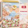 A4/8K/16K Thickened Sketchbook 60 Sheets 160G For Drawing Watercolor/Oil Painting/Colored Pencils Blank Drawing Book