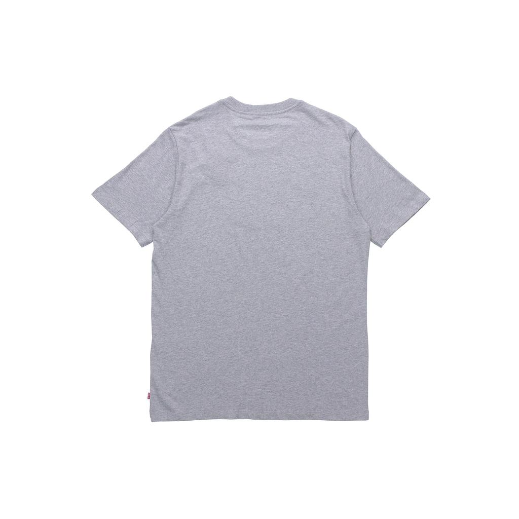 Levis Letter Logo Loose Fit Crew Neck T-Shirt Men Tops Gray 17783-0138