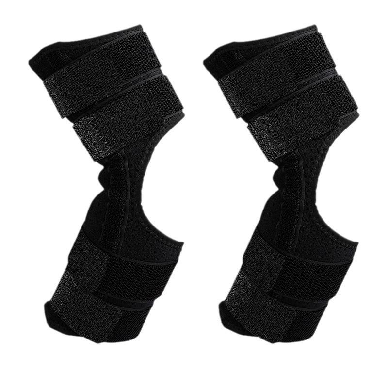 Adjustable Breathable Spring Elbow Brace with Four-Fold Straps