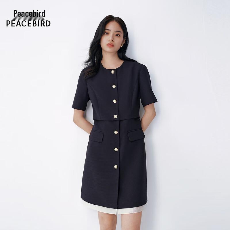 PEACEBIRD Simple Commuter Dress AAFAG241D M