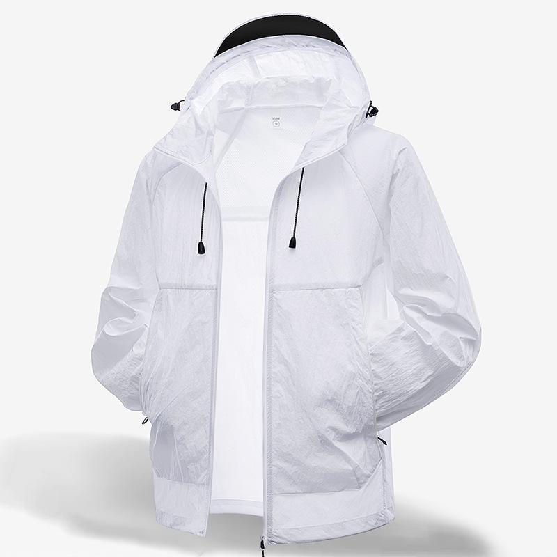 

Мужская и женская легкая дышащая одежда с защитой от солнца UPF 50+ с козырьком на черном клее для лета 4XL