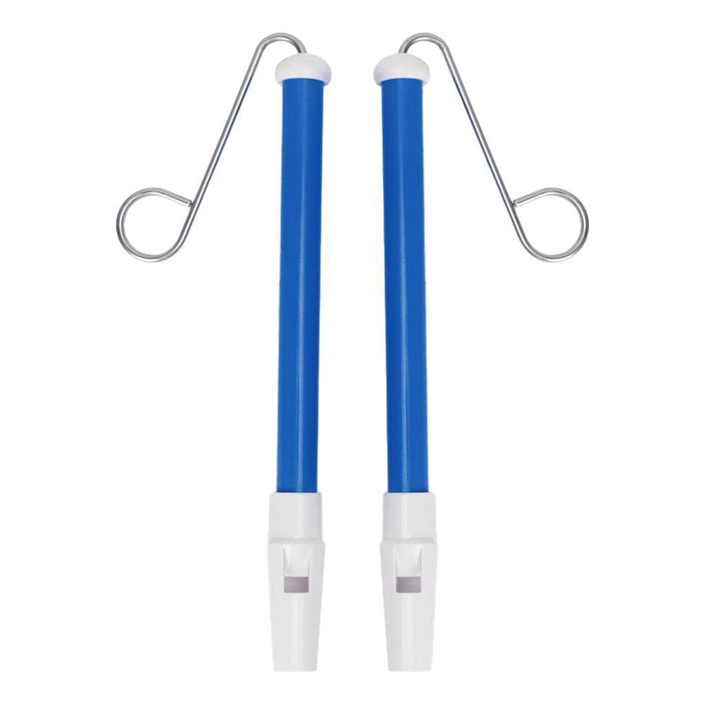 2Pcs Slide Whistle ABS Metal Safe and Simple To Play Lovely Color Children Musical Instrument Blue