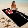 Resident Evil game, Umbrella Corporation, soft beach towel, outdoor camping vacation swimming beach towel, outdoor absorbent bath towel, Q10