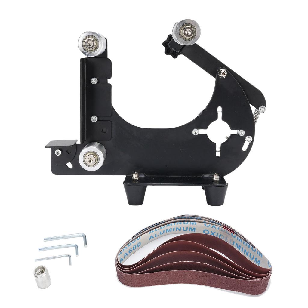 M10 Winkelschleifer Bandschleifer Aufsatz Eisenplatte Spannungsverstellbarer Bandschleifer Adapter zum Schleifen Schleifen