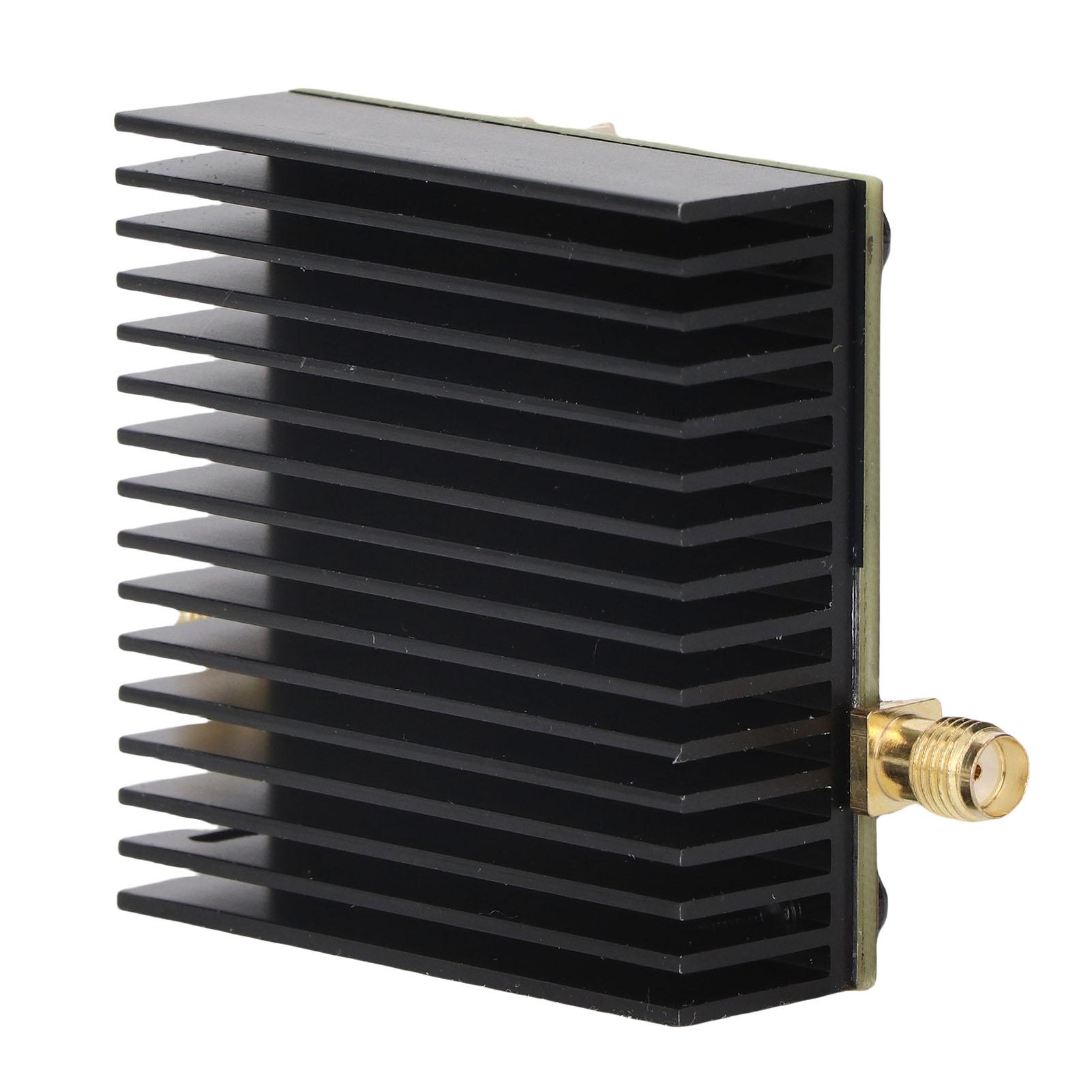 Module Amplificateur de Puissance RF à Large Bande 0.5-800MHz (500 kHz - 800 MHz), 5W (35-37dBm) Sortie, jusqu'à 40 dB de gain, pour Radioamateur, VHF UHF, FM, GPS, CATV, CCTV, Enregistrement