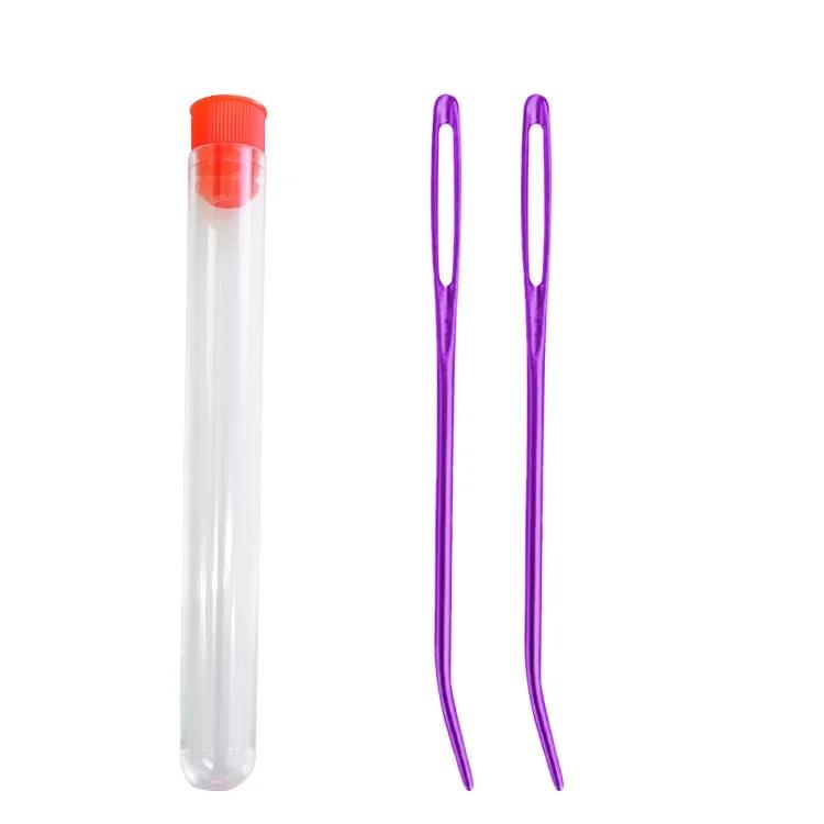 8/4/2Pcs/box Bent Tip Tapestry Needles Yarn Knitting Weaving Big Eye Curve Bent Needle Knitting Crochet DIY Sewing Accessories L