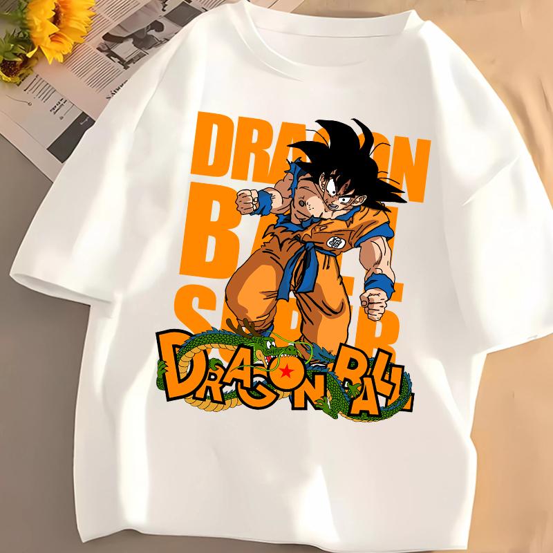 Dragon Ball Children Short Sleeve TShirt Boys Summer Casual Breathable Tees Anime Print Cotton Crew Neck Tops Cartoon Pullover