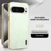 Stripe Thread Texture Leather Back Plating Case For Google Pixel 10 9 9a 8 7 6 Pro Anti Fingerprint Slide Camera Protector Shell