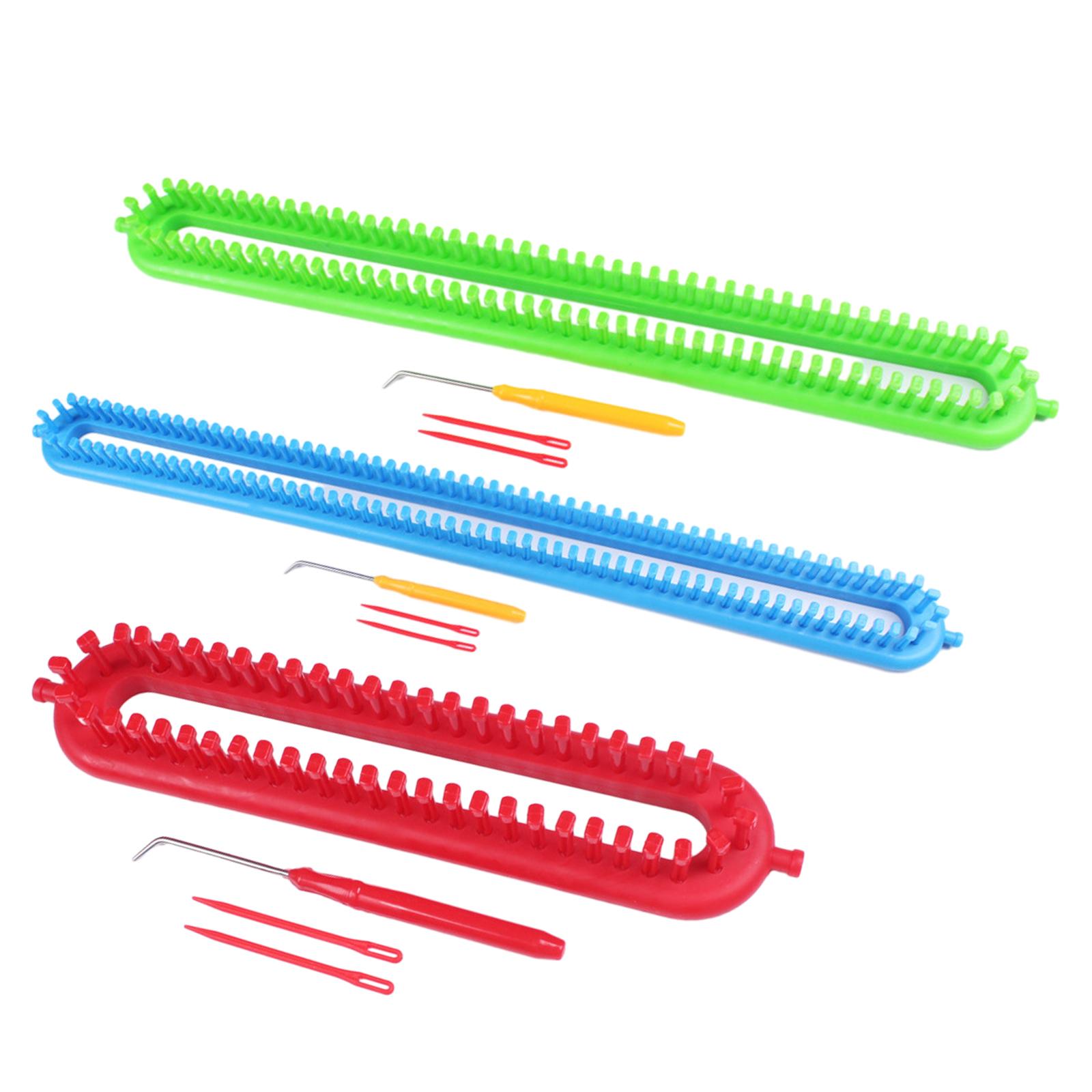

Scarf loom with crochet hook knitting device for scarf sweater socks 26cm