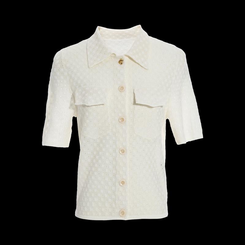 Tatux Women's Elegant Short-Sleeve Knit Cardigan