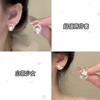 Spring and summer small fresh flower earrings light luxury pearl stud earrings super fairy earrings wholesale