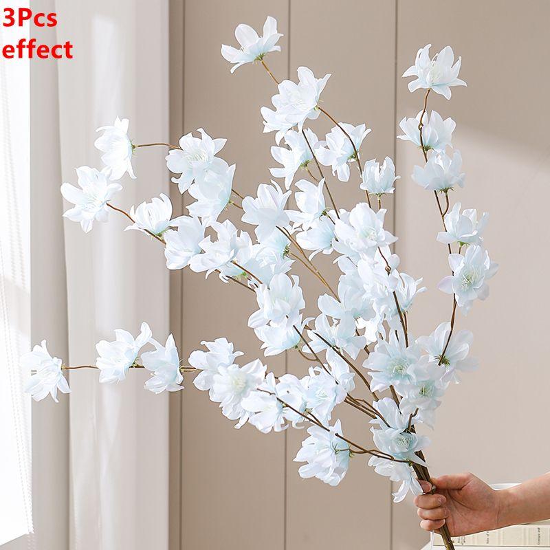 1/3Pcs Sakura Artificial Flowers Bouquet 110CM Fake Flowers Garden Party Wedding Marriage Decoration Home Decor Vase Ornaments