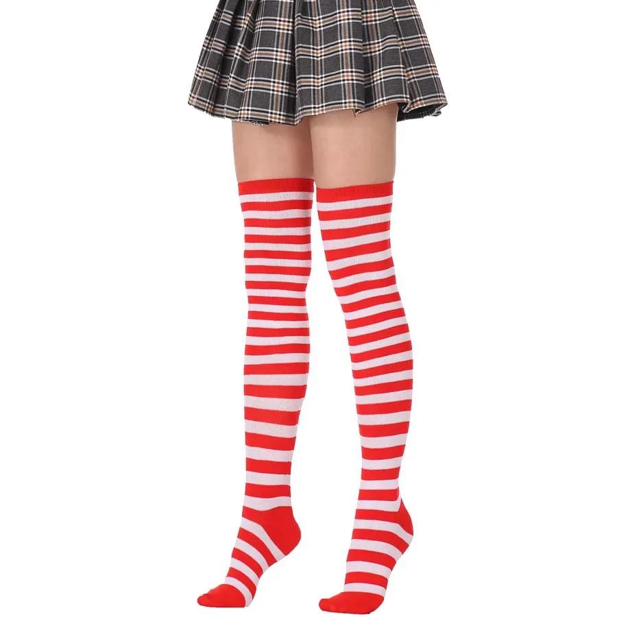 New Socks Long Tube Ladies Japanese Blue and White Striped Over-knee Socks Thigh Socks  Thigh High Stockings  Knee High