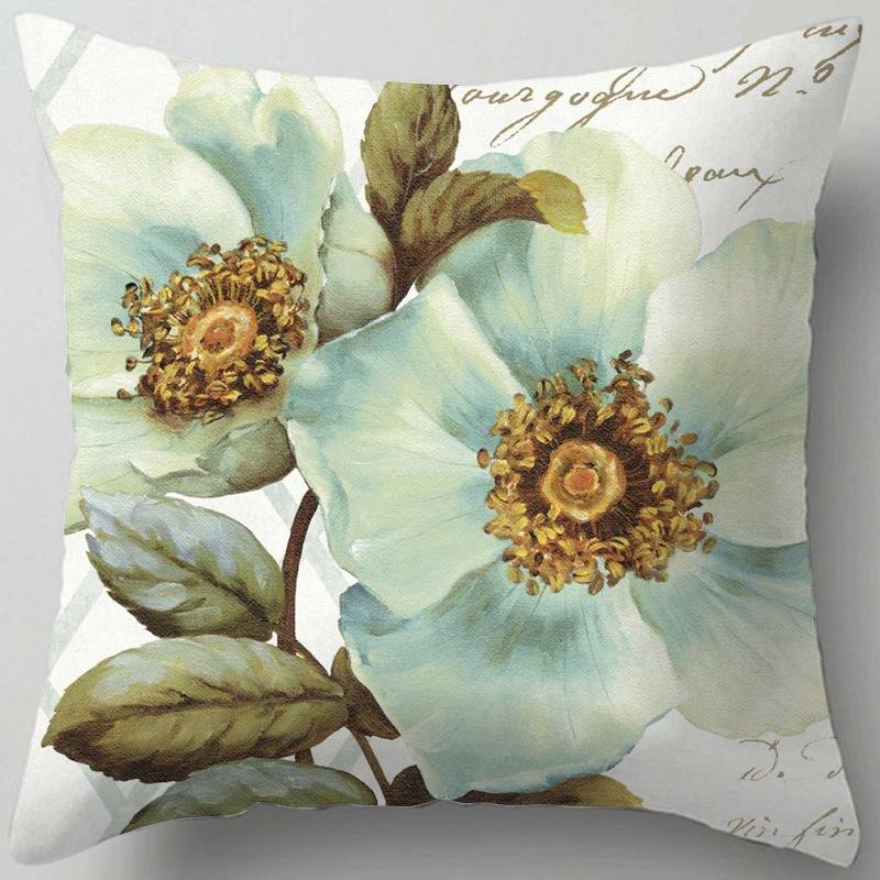 Home Decor Floral Patterns: Cherish Every Moment Pillow Covers Pattern Cushion Cover Suitable for Sofa Bedroom Car Pillow Cover