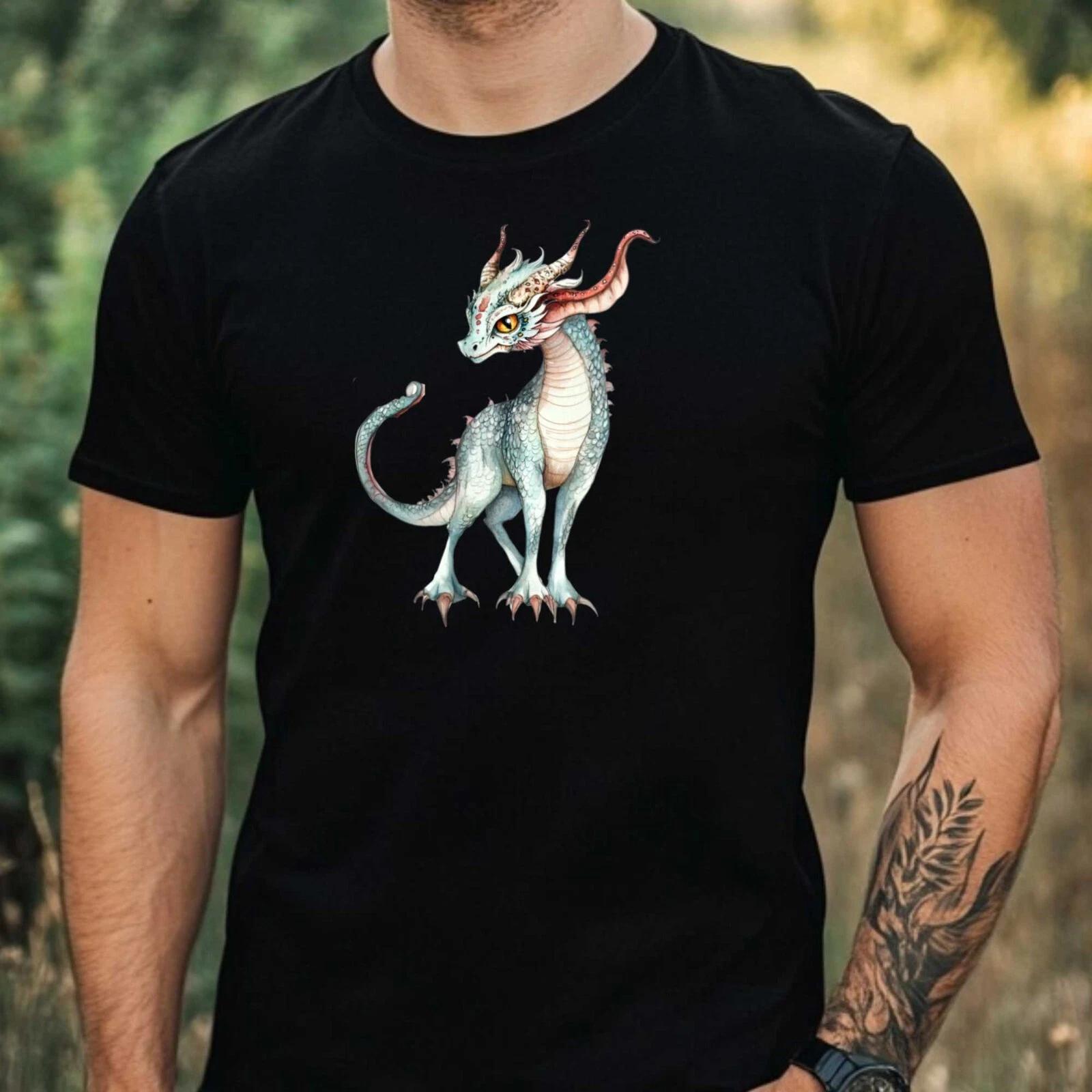 T-Shirt Herren Fabelwesen Aquarell Motiv Baumwolle Größe XS bis 5XL XXXL