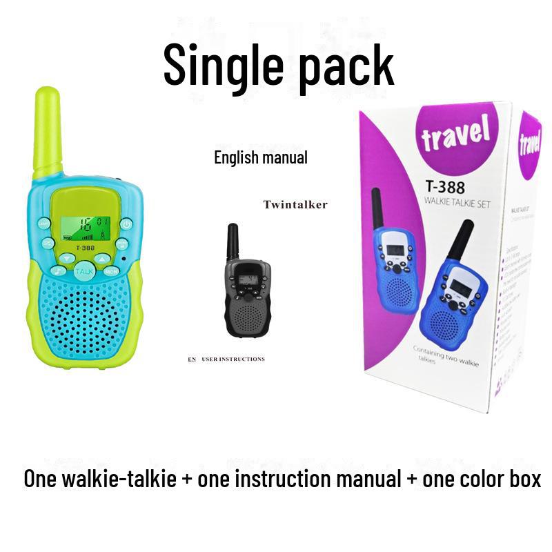 Children's Walkie-Talkie: Single Pack, 388 Channels, Ideal for Parent-Child Communication.