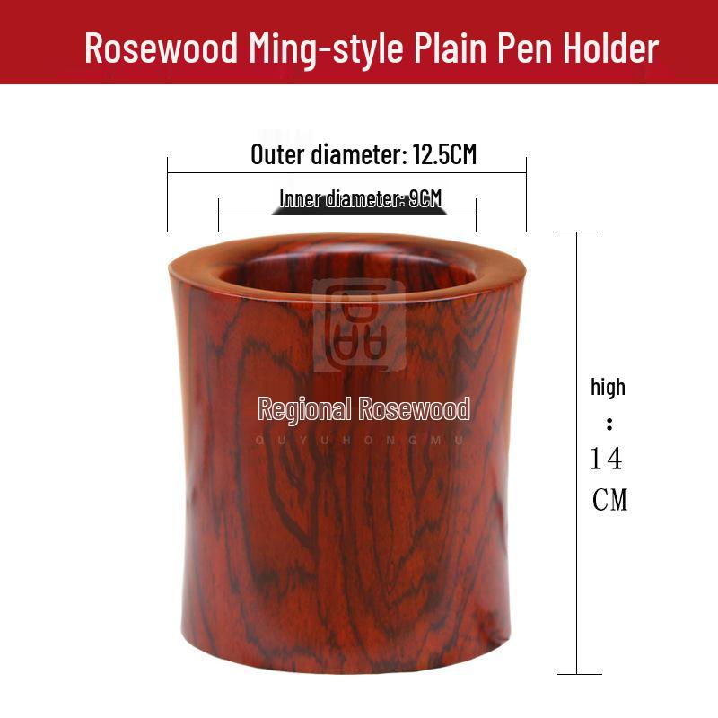 

Резная настольная подставка для ручек из палисандра – Элегантная подставка для кистей из массива дерева, подарок учителям