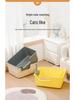 Extra Large Splash-Proof Open Cat Litter Box for Indoor Kittens