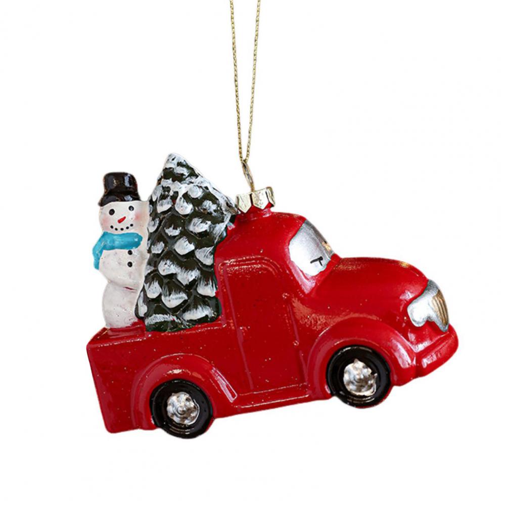 Christmas Ornaments Colorful Christmas Decorations Festive Santa Tree Ornaments Modern Brown Finial Decorations for Vintage