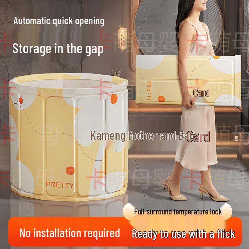 Adult & Child Foldable Full-Body Soaking Bathtub