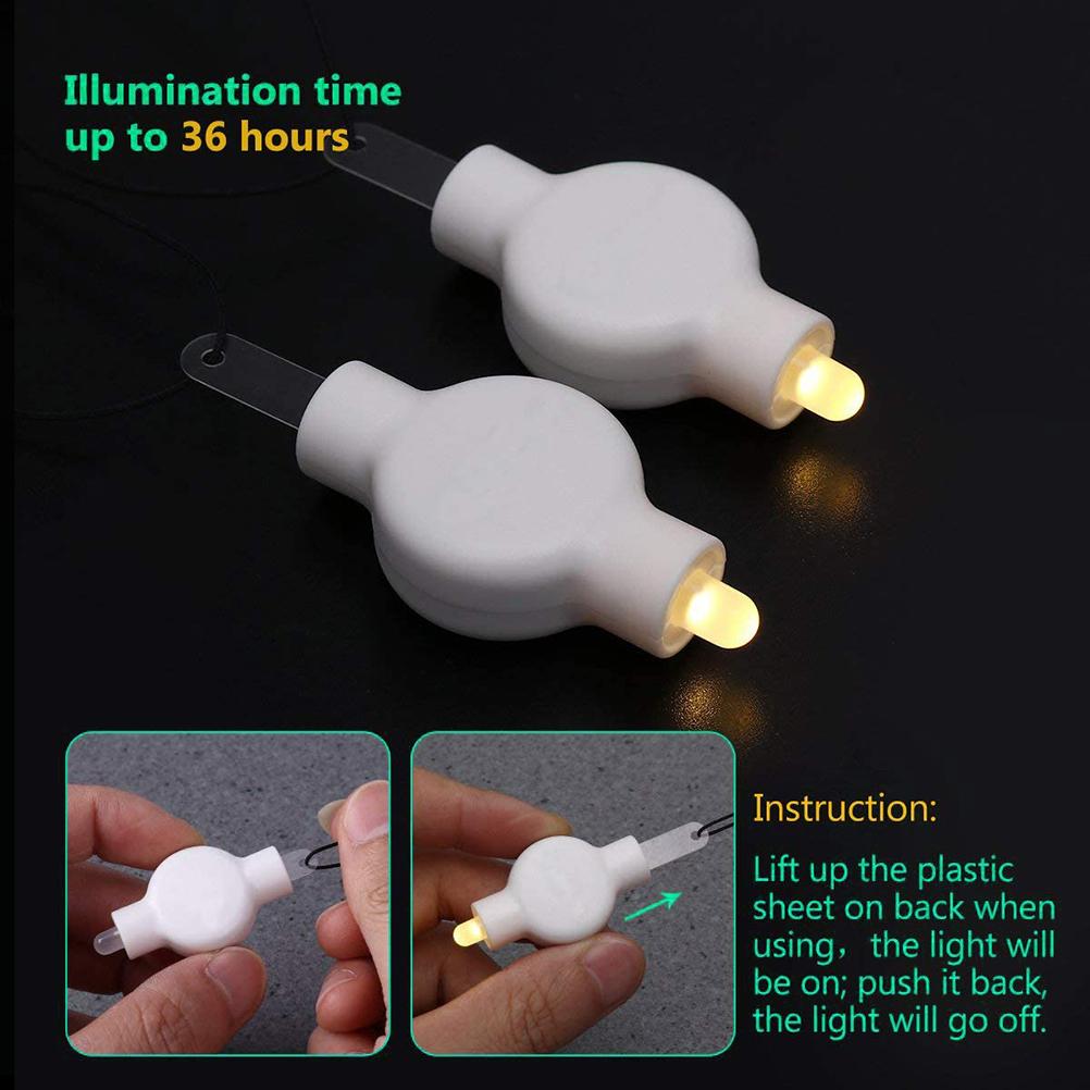 10 Pcs Mini Hanging Lantern Lights LED Light for Paper Lanterns Balloons Battery Operated for Easter Party Wedding Home
