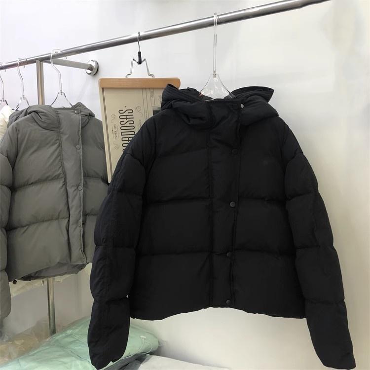 Winter Bud Hat Down Cotton-padded Jacket Women's Short Loose Thick Bread-padded Jacket