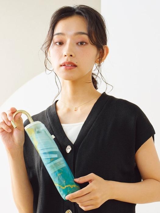 WPC. WPC. Umbrella Ink Art Vinyl 3-Tier Umbrella PT-002 Blue (0062)