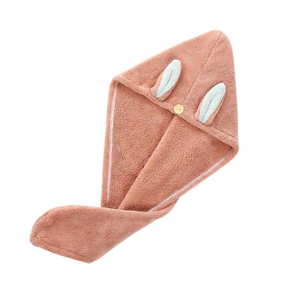 1Pc Cartoon Rabbit Ear Hair Drying Hat Hair Wrap Hat Shower Drying Hair Hat