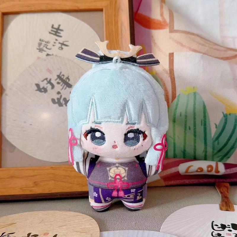 Anime Genshin Impact Plush Doll Raiden Shogun Kamizato Ayaka Mavuika Yae Miko Lyney Kinich Toy Key Chain Small Pendant Gift