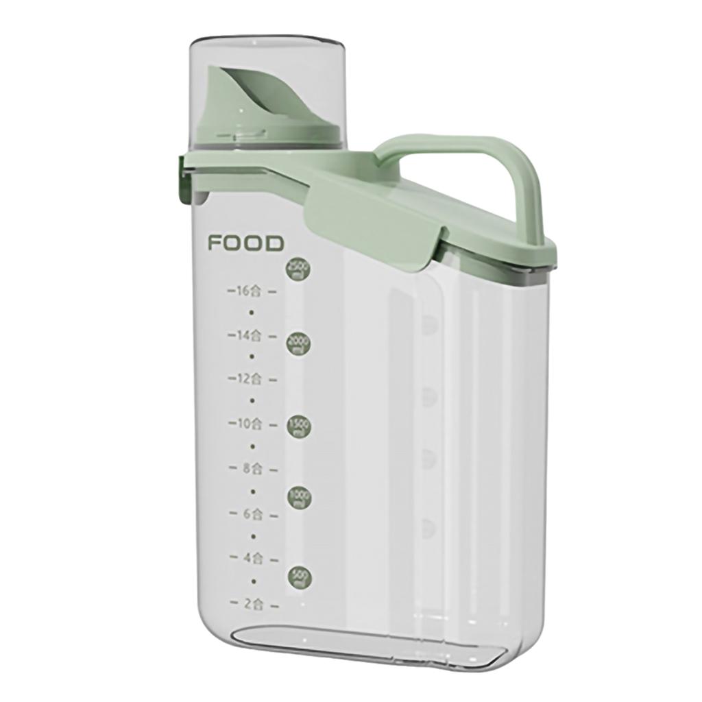 Getreide Aufbewahrungsbox Getreidebehälter Skala Griff Lebensmittel Bohnen Verschlussglas Küche Großes Fassungsvermögen Getreidespender Haferflocken Flasche