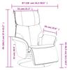 Massage Chair with Footrest Brown Artificial Leather