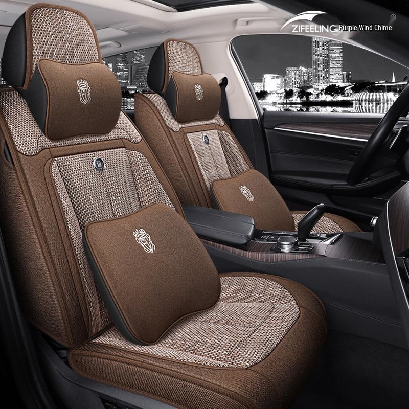 Acura TLX-L2 Series Wagon 218i Purple Wind Chime Linen Car Seat Cover
