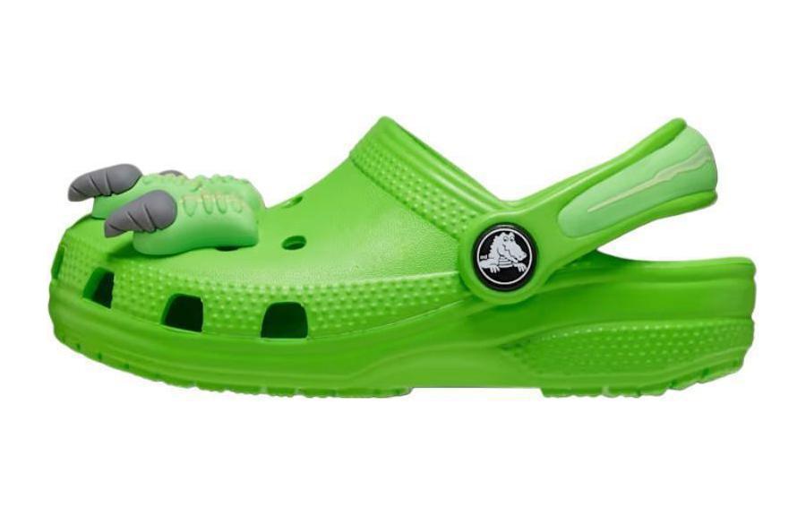 Crocs Classic Clog Slip Resistant Anti Kick Children s Sandals Plasticine Green Kids 209140-3WA 25