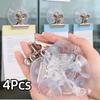 4 Stück Abnehmbare Saugnapf-Klemme Transparente Saugnapf-Klemme Windschutzscheiben-Ticket-Clip Fenster