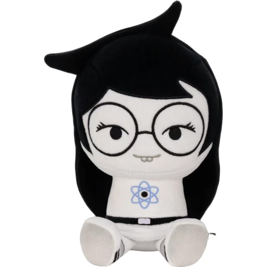 Homestuck Jade Harley Plush Toy with Atom Symbol and Glasses