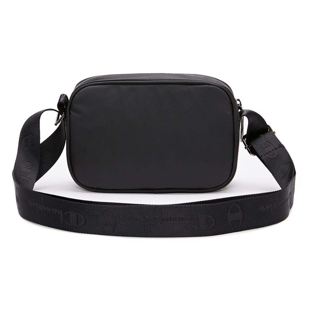 New Champion Polyvinyl Chloride Crossbody Bag Medium Size Unisex Black U3AACPU10