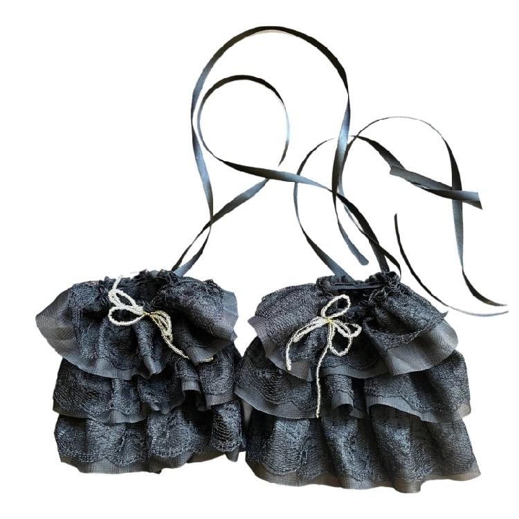 Fashionable Nostalgic Lace Detachable Arm Covers Comfortable Wear For Elegant Dress Event And Photo Shoots