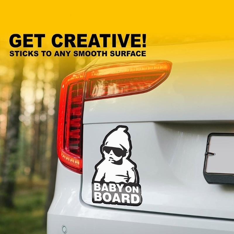 Set Of 2 Baby On Boards Car Stickers Easy To Apply & Remove Baby On Boards Vehicle Decals Automotive Exterior Decorations