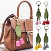 Keychain Pendant Imitation Leather Tulip Design Key Chain Car Keychain Handbag Decorative Accessories