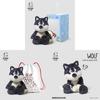Curious Gray Wolf Plush Toy Soft Animal Cosy Stuffed Doll For Kids Gift