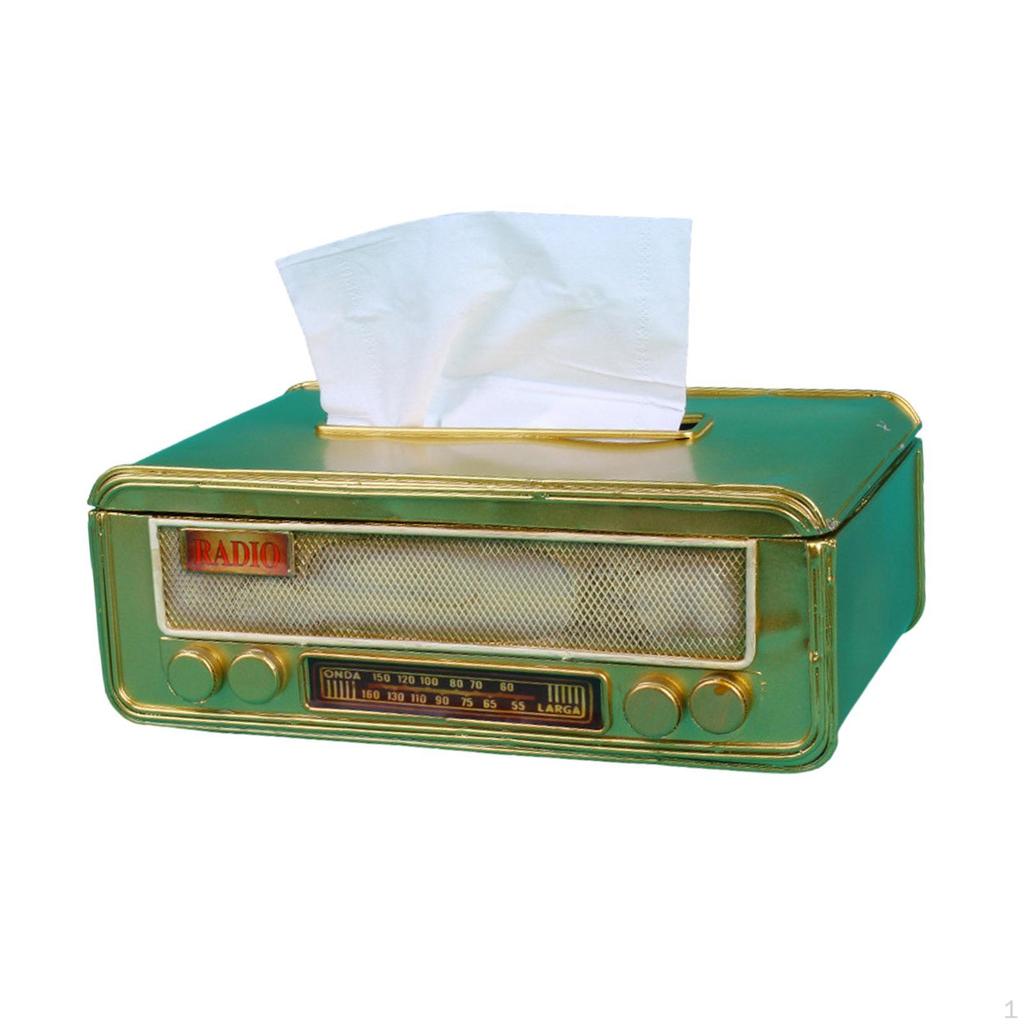 Radio Tissue Holder with Napkin Case for Home and Cafe Use
