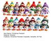 Seasonal Tree Accessories 16PCS Wooden Christmas Snowman Pendants Colorful 2D Flat Hanging Ornaments Decorations Knitted Hats And Scarves