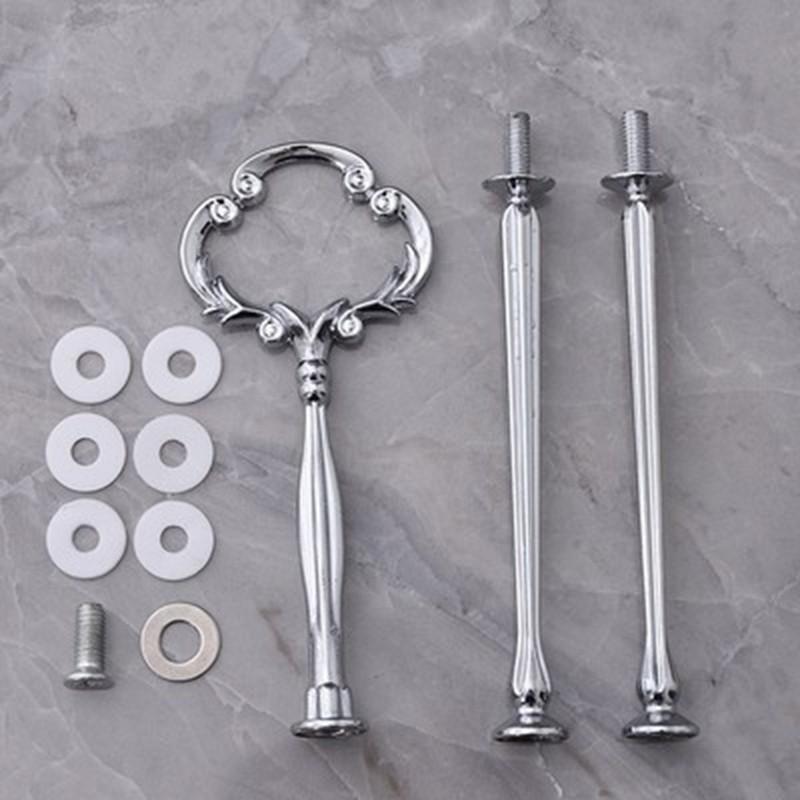 

Универсальная подставка-держатель для фруктов, торта, типа подсолнух , золото/серебро Silver 3 Layers