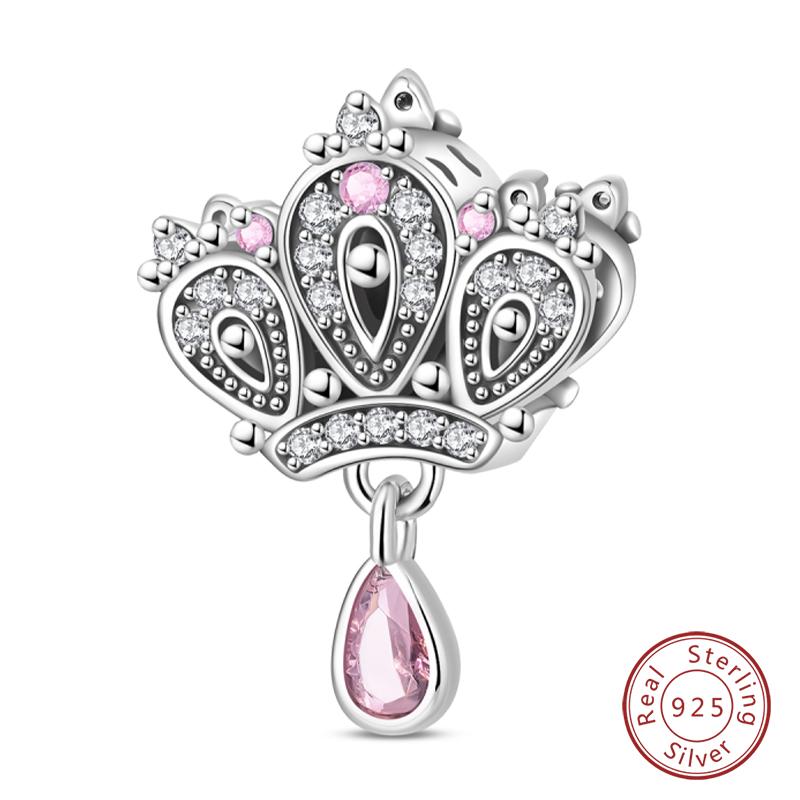 Copper Charms Beads Forever Love Heart Shaped Bow Family Charms Dangle For Bracelet Woman Diy Jewelry Gift