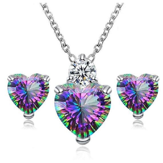 

Набор серег с подвеской в ​​виде капли в виде сердца с драгоценными камнями, серьги-гвоздики с открытым сердцем