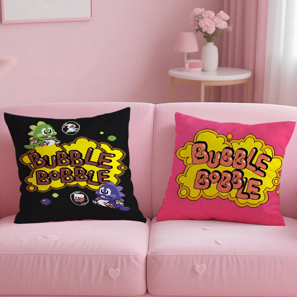 Anime B-Bubble B-Bobble Cushion Cover Comfortable Reversible Pillow Cover Ideal for Car Sofa Bedroom & Beyond