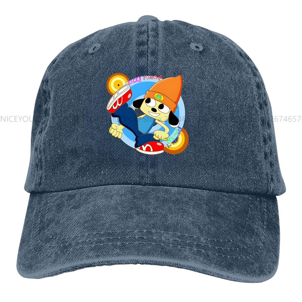 Einfarbige Dad Hats Kick Punch Master Damenmütze Sonnenschirm Baseballkappen PaRappa The Rapper Schirmmütze